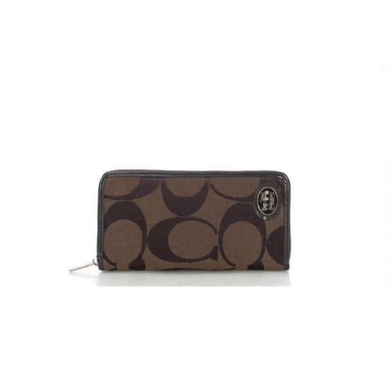 Coach Big Logo Signature Small Coffee Wallets FEU | Women